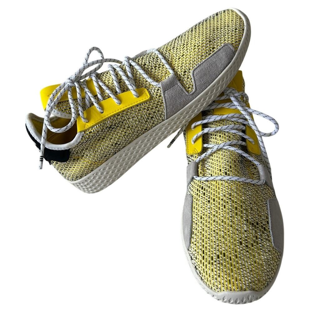 Adidas Men's Pharrell Williams Tennis HU V2 Yellow Sneakers Size 9.5 Y2K Retro